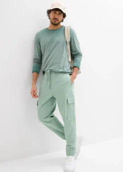 Homme bonprix Vêtements De Sport|Pantalons|Pantalon de jogging avec poches cargo, loose