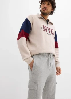 bonprix Pantalon de jogging avec poches cargo, loose|Homme Vêtements De Sport|Pantalons