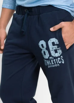 Homme bonprix Vêtements De Sport|Sweats|Pantalon de jogging avec détails sportifs, 100% coton