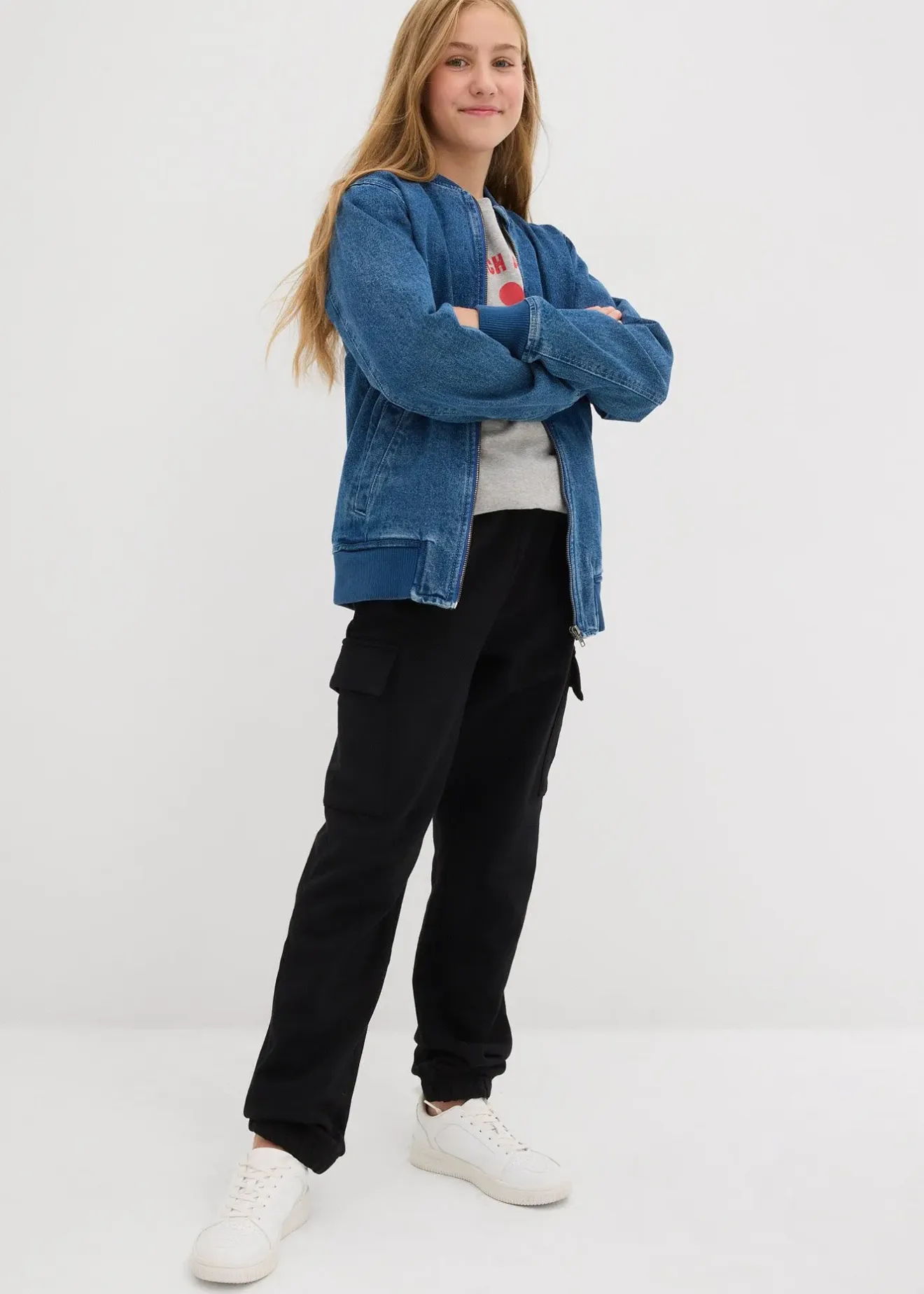 Enfant bonprix Vêtements Enfant|Filles 9-16 Ans·Pantalons & Leggings|Pantalon de jogging cargo 100% coton