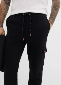 bonprix Pantalon de jogging cargo 100% coton|Homme Vêtements De Sport|Sweats