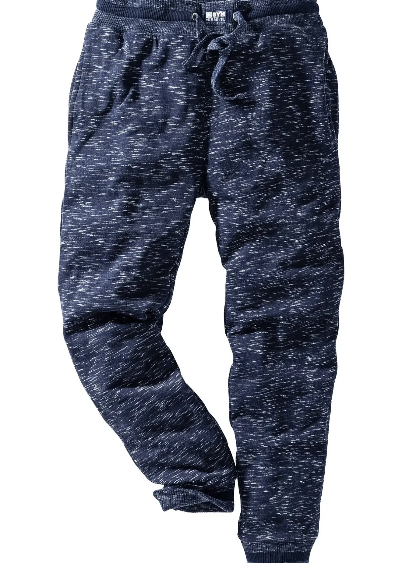 Homme bonprix Vêtements De Sport|Sweats|Pantalon de jogging chiné à finitions côtelées