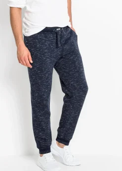 Homme bonprix Vêtements De Sport|Sweats|Pantalon de jogging chiné à finitions côtelées
