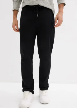 bonprix Pantalon de jogging en coton avec poches zippées pratiques|Homme Vêtements De Sport|Sweats