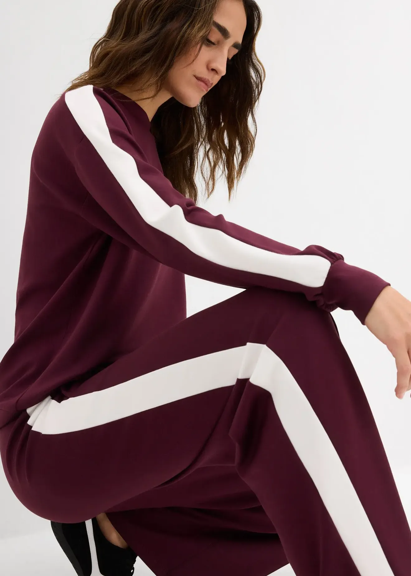 Femme bonprix Sweats|Pantalons|Pantalon de jogging en interlock