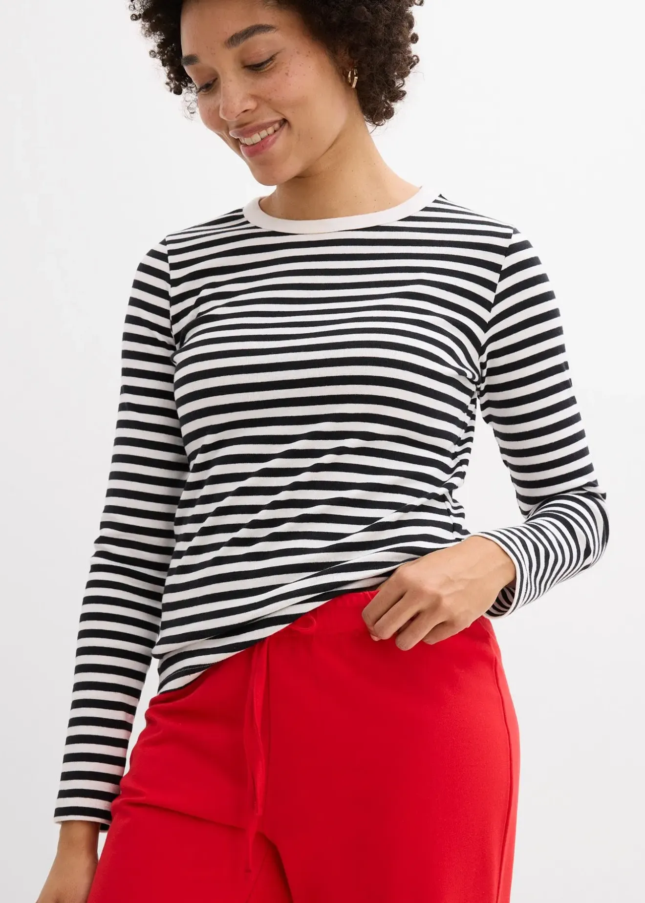 Femme bonprix Basiques|Sweats|Pantalon de jogging large 100% coton