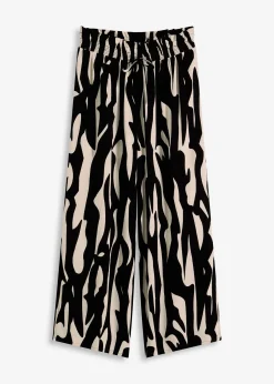 bonprix Pantalon de plage en viscose fluide|Femme Vêtements De Plage|Pantalons