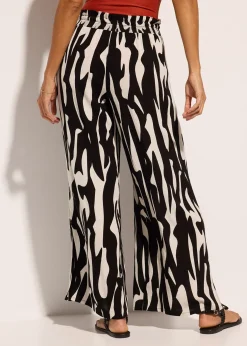 bonprix Pantalon de plage en viscose fluide|Femme Vêtements De Plage|Pantalons