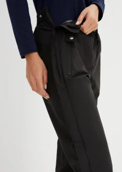 bonprix Pantalon de pluie ultra-léger à taille élastiquée avec zip sur le côté, imperméable|Femme Vêtements De Plein Air|Vêtements De Sport