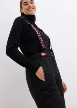 Femme bonprix Vêtements Thermiques|Vêtements De Plein Air|Pantalon de ski thermique imperméable avec bretelles amovibles