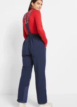 bonprix Pantalon de ski thermo avec bretelles amovibles, imperméable, Straight|Femme Vêtements Thermiques|Vêtements De Plein Air