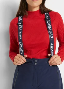 bonprix Pantalon de ski thermo avec bretelles amovibles, imperméable, Straight|Femme Vêtements Thermiques|Vêtements De Plein Air