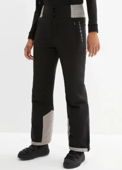 Femme bonprix Vêtements Thermiques|Vêtements De Plein Air|Pantalon de ski thermo fonctionnel coupe haute avec taille confortable, étanche, Straight