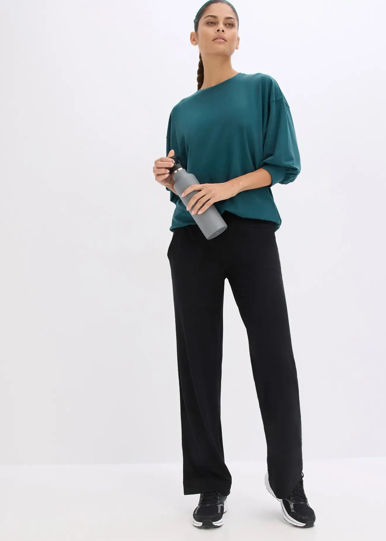 Femme bonprix Vêtements De Sport|Pantalons|Pantalon de sport à poches latérales, séchage rapide