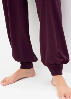 Femme bonprix Vêtements De Sport|Pantalons|Pantalon de sport ample avec taille retroussable