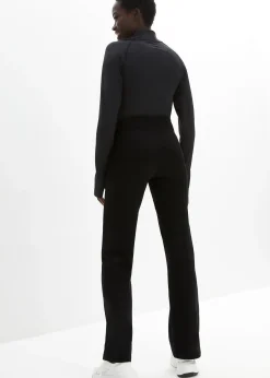 bonprix Pantalon de sport en coton, jambes évasées|Femme Vêtements De Sport|Pantalons