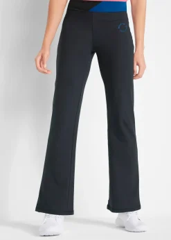 Femme bonprix Vêtements De Sport|Pantalons|Pantalon de sport en coton, jambes évasées