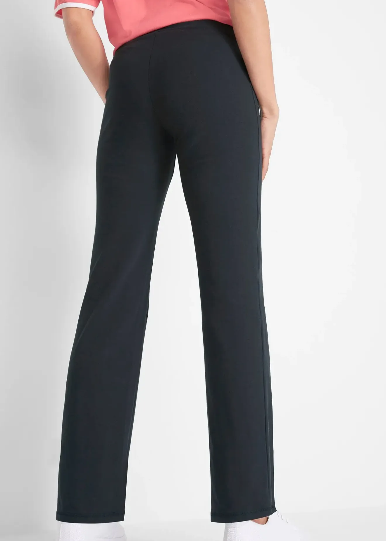 Femme bonprix Vêtements De Sport|Pantalons|Pantalon de sport en coton, jambes évasées