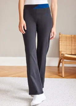 Femme bonprix Vêtements De Sport|Pantalons|Pantalon de sport en coton, jambes évasées