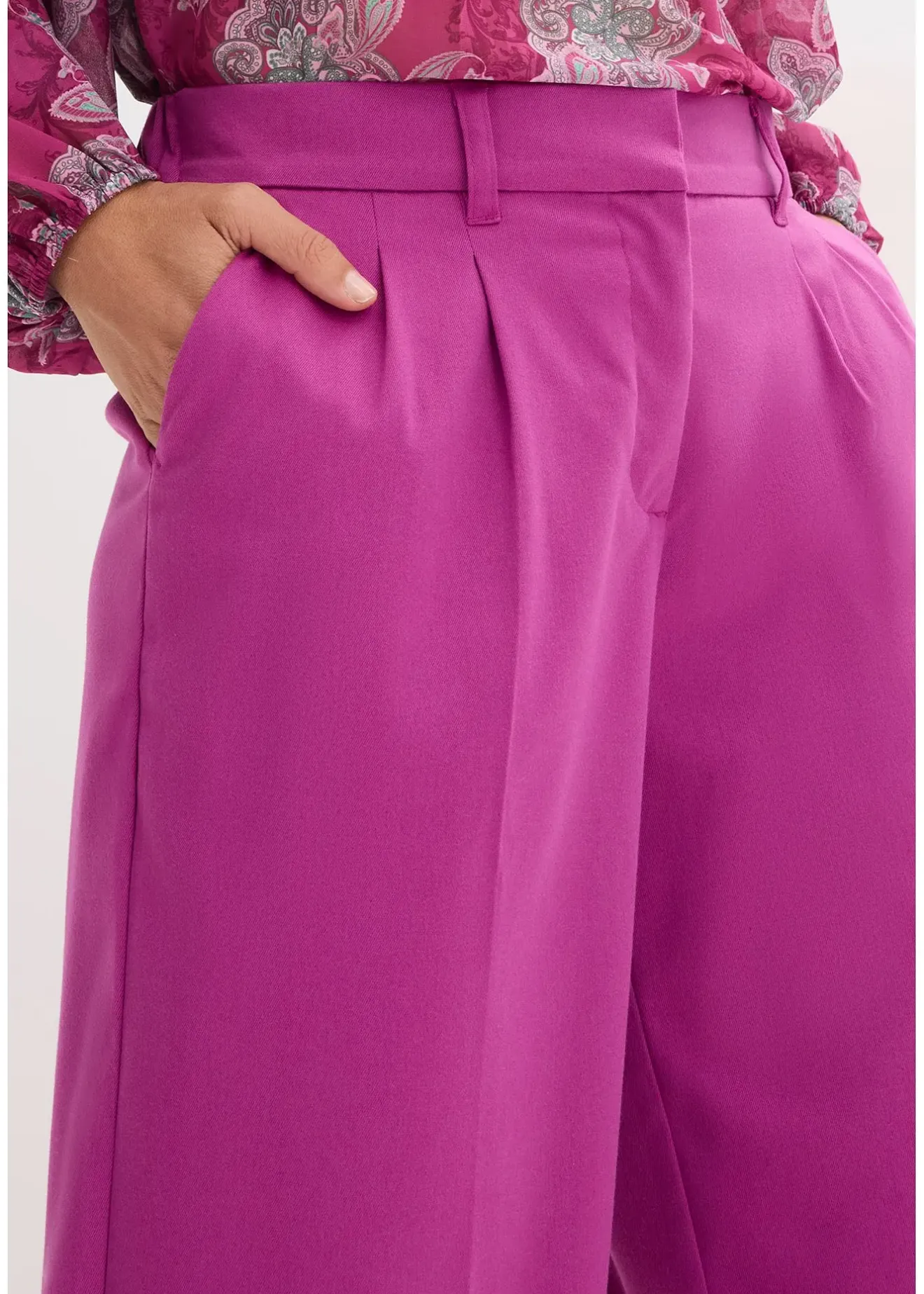 bonprix Pantalon de tailleur à rayures tennis|Femme Pantalons