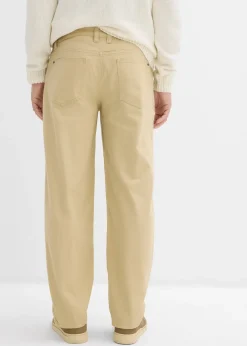 Homme bonprix Pantalons|Pantalon droit en twill à taille élastiquée, loose