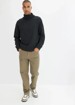 bonprix Pantalon droit et extensible, coupe classique|Homme Pantalons