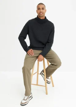 bonprix Pantalon droit et extensible, coupe classique|Homme Pantalons