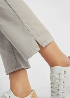 bonprix Pantalon droit et extensible, taille mi-haute|Femme Pantalons