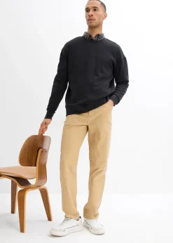 Homme bonprix Pantalons|Pantalon droit et extensible, coupe classique