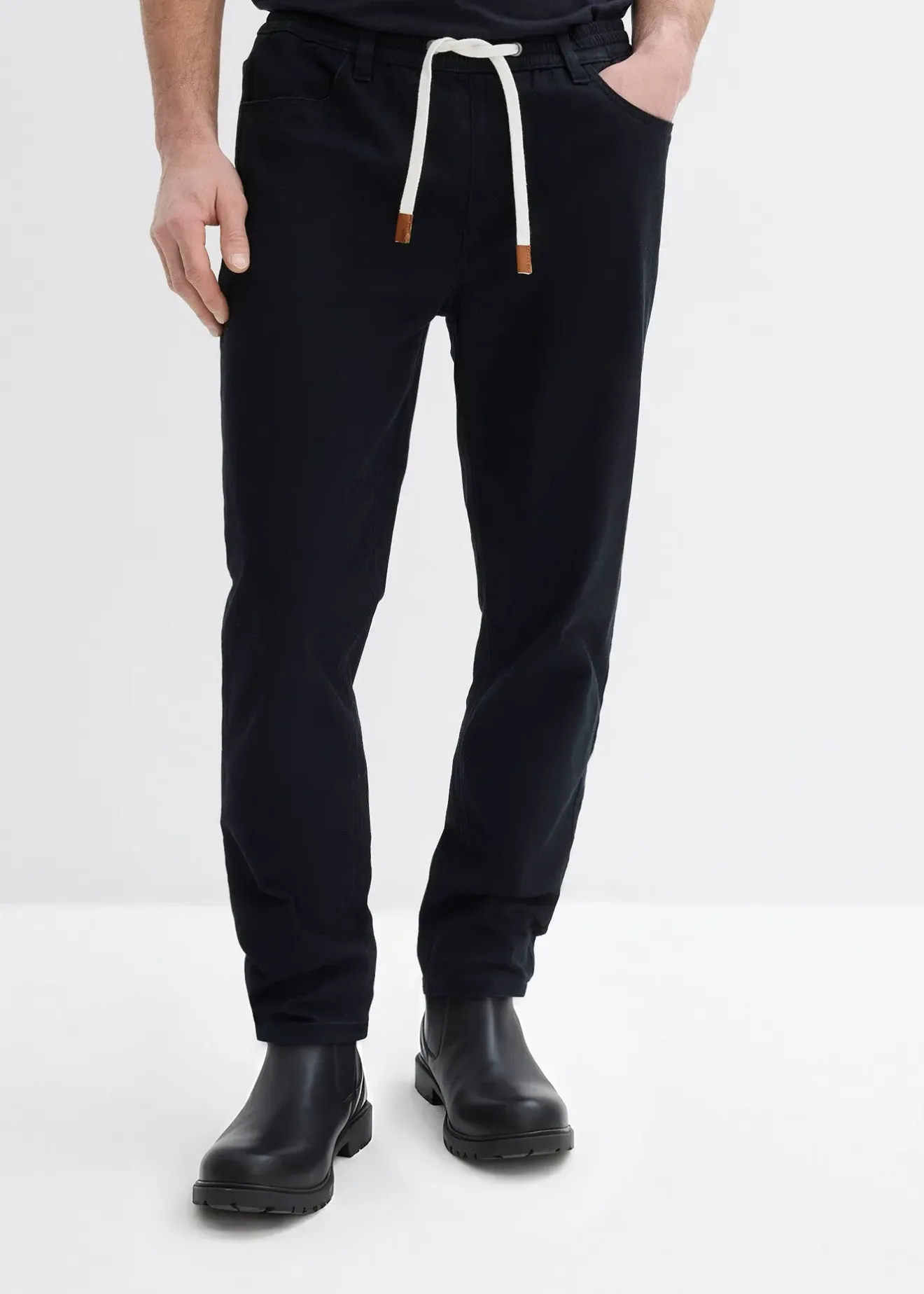 bonprix Pantalon droit et regular, taille extensible|Homme Pantalons
