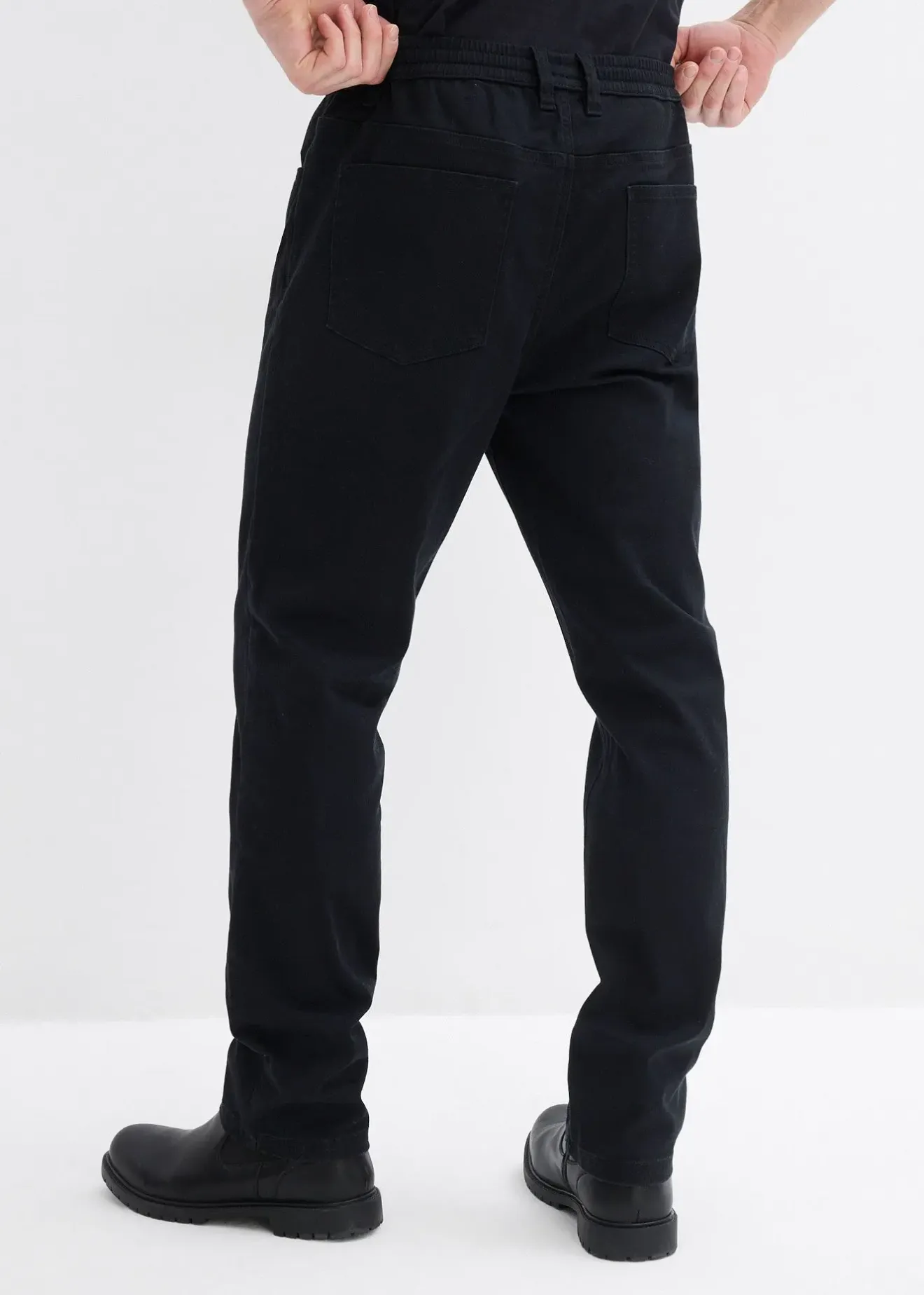 bonprix Pantalon droit et regular, taille extensible|Homme Pantalons