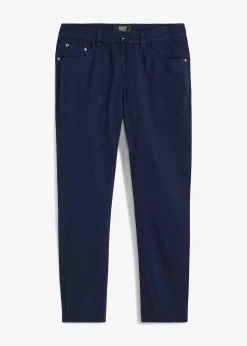 bonprix Pantalon droit taillé élastiquée 100% coton, Regular|Homme Pantalons