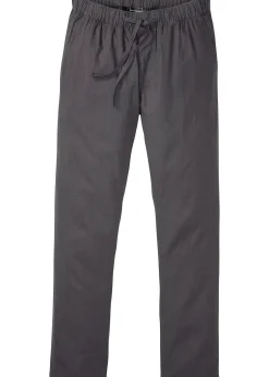 bonprix Pantalon droit taille élastiquée en lin majoritaire, regular|Homme Pantalons