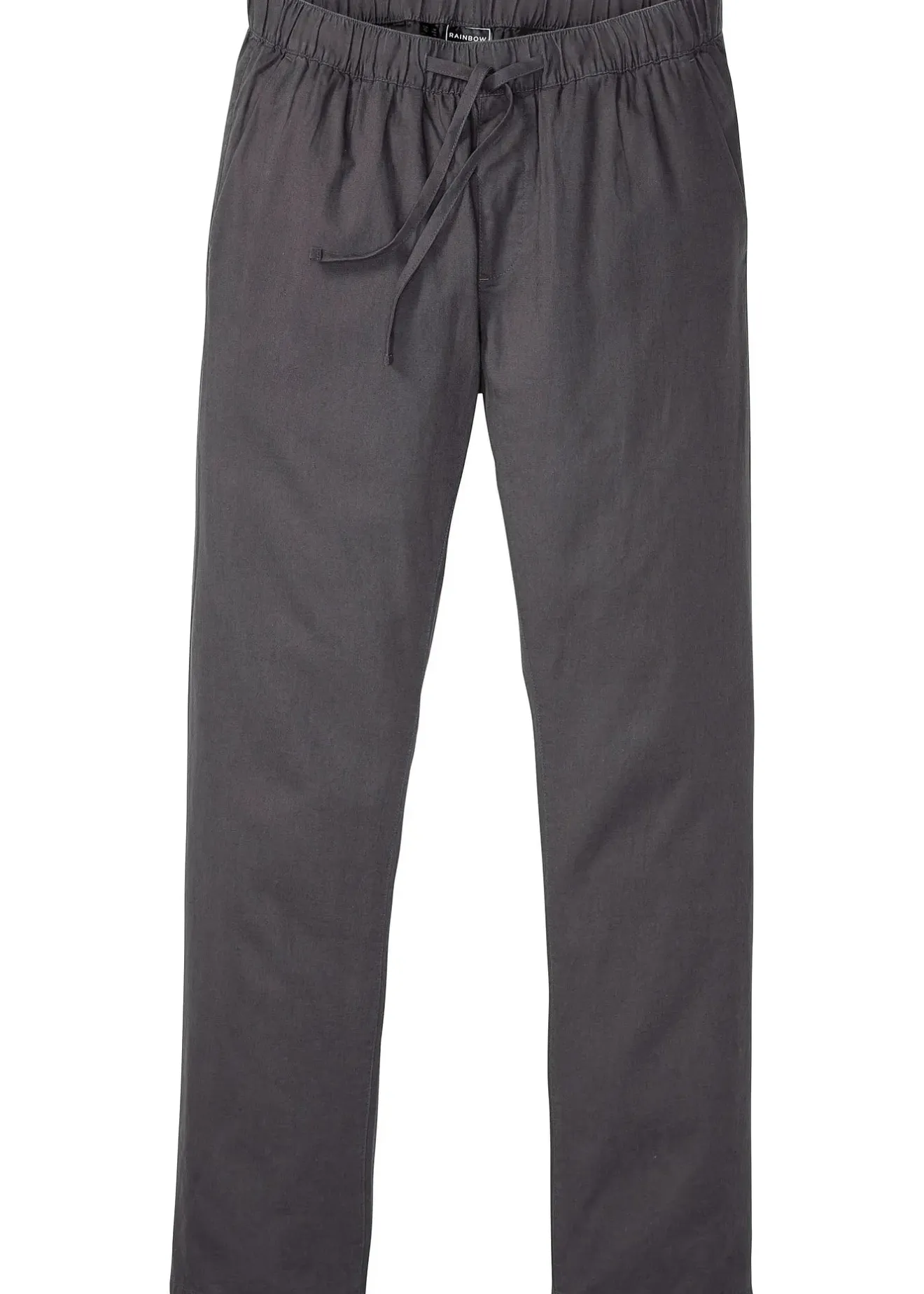 bonprix Pantalon droit taille élastiquée en lin majoritaire, regular|Homme Pantalons