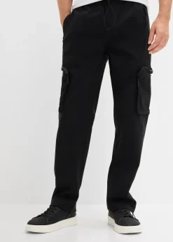 bonprix Pantalon droit très extensible à poches cargo zippées, regular|Homme Pantalons