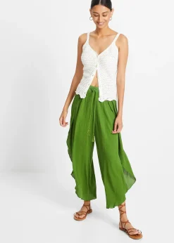 Femme bonprix Pantalons|Pantalon effet froissé