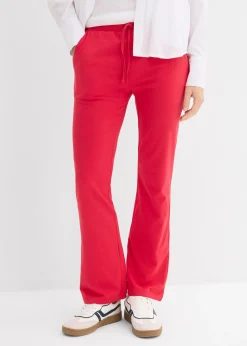 bonprix Pantalon en coton extensible|Femme Basiques|Pantalons