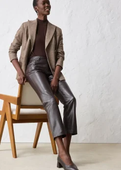 Femme bonprix Premium|Pantalons|Pantalon en cuir d’agneau nappa