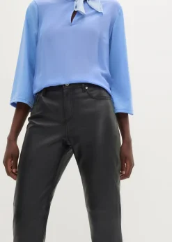 Femme bonprix Premium|Pantalons|Pantalon en cuir d’agneau nappa