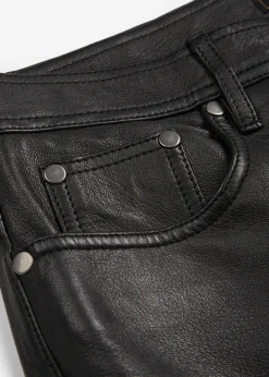 Femme bonprix Premium|Pantalons|Pantalon en cuir d’agneau nappa