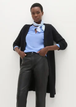 Femme bonprix Premium|Pantalons|Pantalon en cuir d’agneau nappa