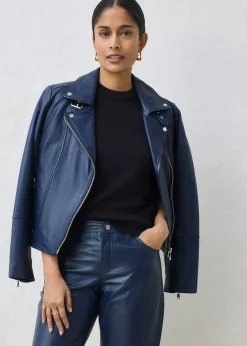 bonprix Pantalon en cuir d’agneau nappa|Femme Premium|Pantalons