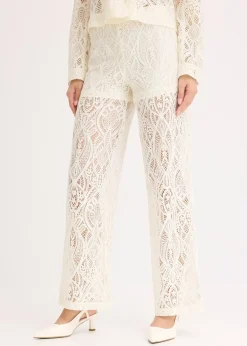 bonprix Pantalon en dentelle|Femme Pantalons