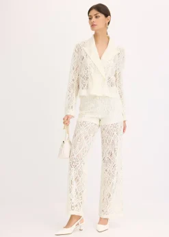 bonprix Pantalon en dentelle|Femme Pantalons