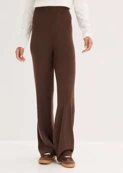 bonprix Pantalon en douce maille, viscose majoritaire|Femme Pantalons