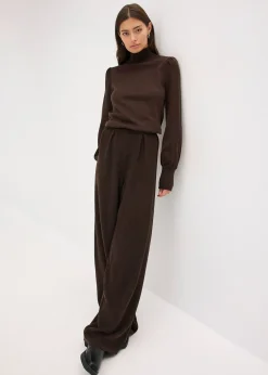 bonprix Pantalon en fine maille|Femme Pantalons