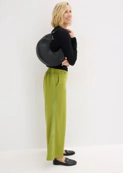 Femme bonprix Pantalons|Pantalon en jersey à patte décorative