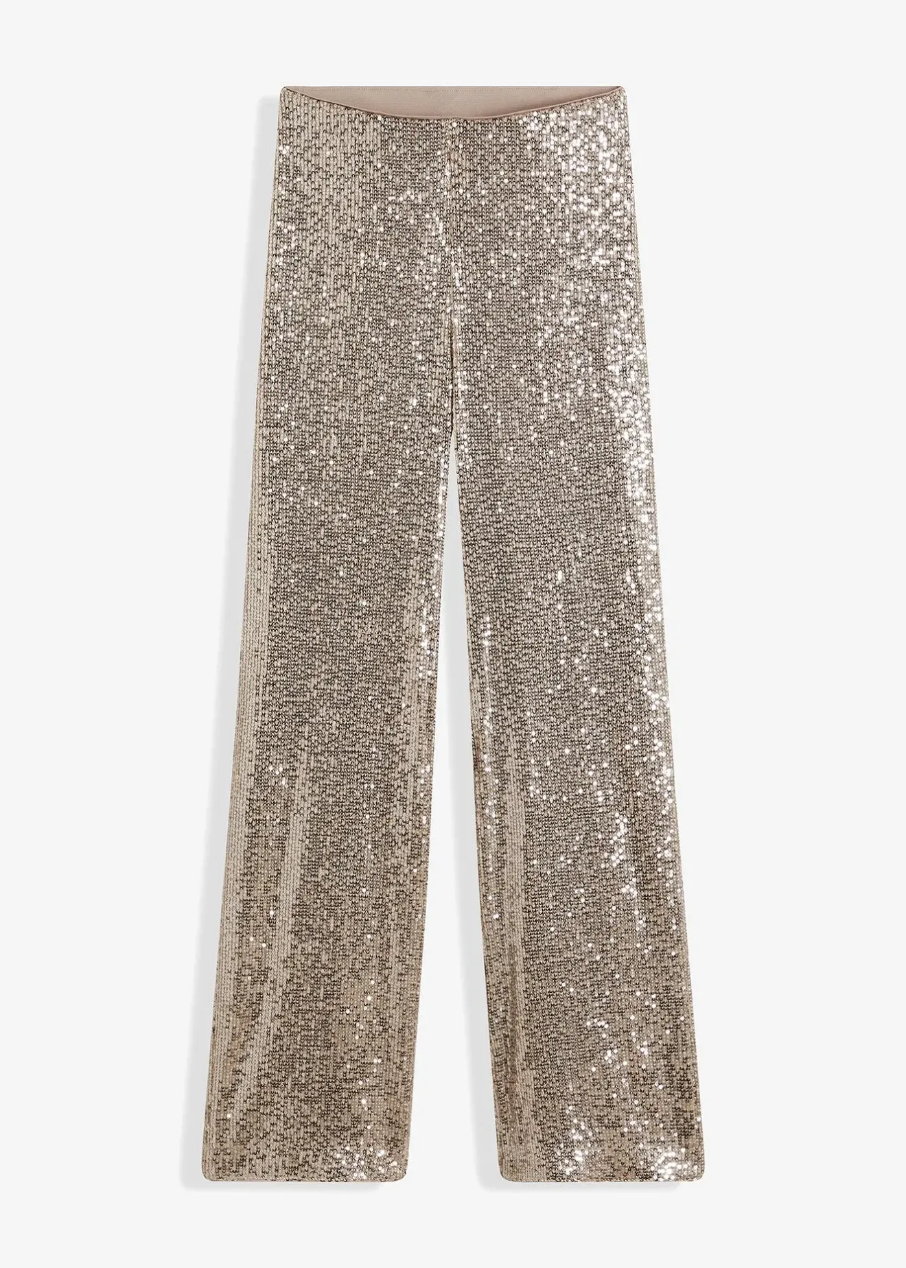 bonprix Pantalon en jersey à sequins|Femme Pantalons