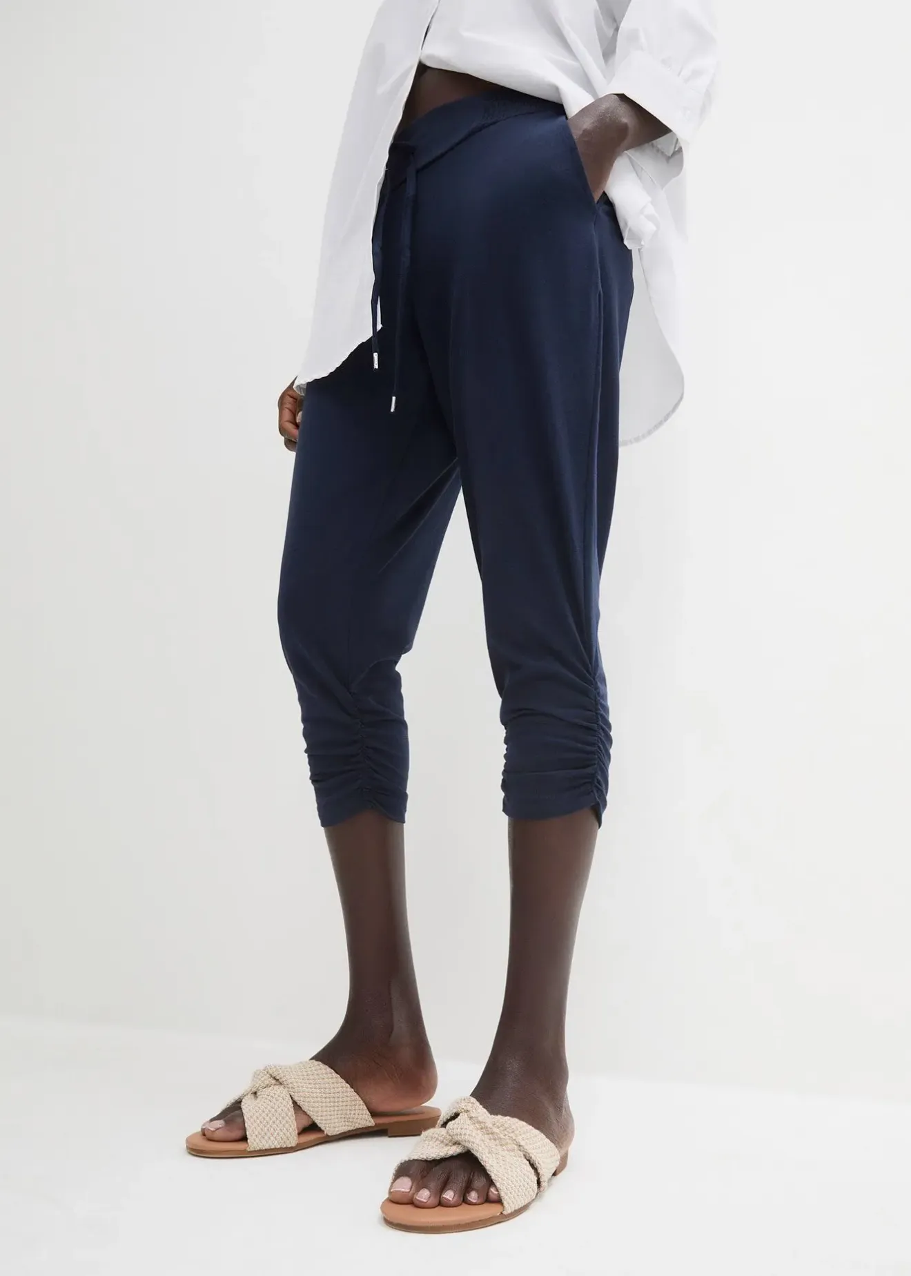 bonprix Pantalon en jersey coton|Femme Pantalons