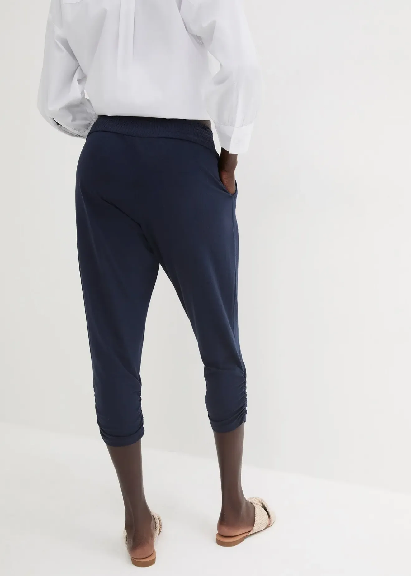 bonprix Pantalon en jersey coton|Femme Pantalons
